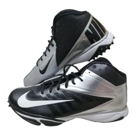 Nike Vapor Football Turf Shoes Cleats Men's Size 14.5 Black Silver 527879-010 - Picture 2 of 11